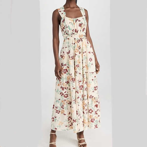 Moon River Floral Sleeveless Midi Dress - Size S - NWT ($138US)! - Picture 1 of 5